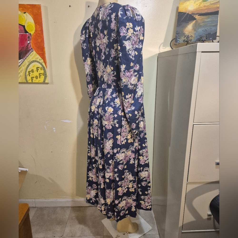 Laura Ashley Made In Great Britain Cottage Core Maxi Dress 10 - Picture 5 of 11
